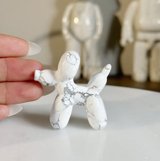 Howlite mini Balloon dog