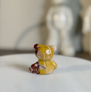 Mookaite Jasper Faceted Bear