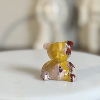 Mookaite Jasper Faceted Bear