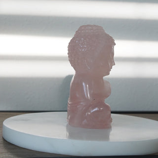5.8 inches Rose Quartz Buddha