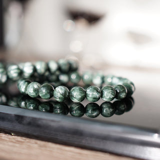 High quality 9mm Seraphinite Bracelet