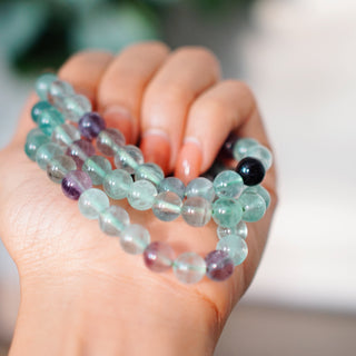 Natural Fluorite Bracelet – 8mm Beads
