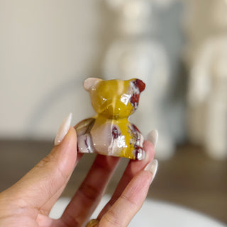 Mookaite Jasper Faceted Bear