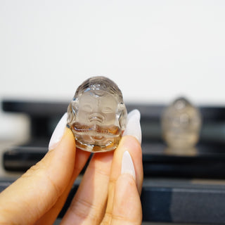 Smoky Quartz Ganesha Carving – 1.5 inches