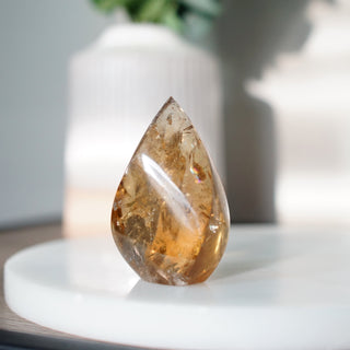 High-Quality Brazilian Honey Citrine Flame