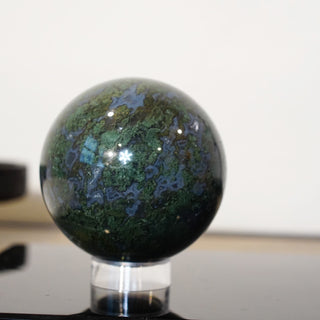 Moss Agate Sphere – 1lb 5.5oz | ~75mm