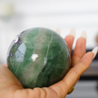 Green Fluorite sphere