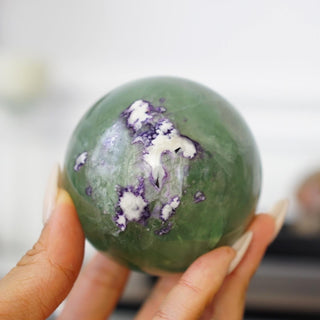 Green Fluorite sphere