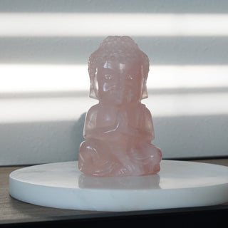 5.8 inches Rose Quartz Buddha