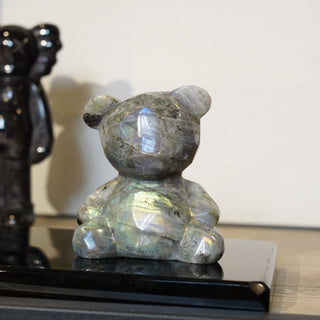 Labradorite Faceted Bear Carving