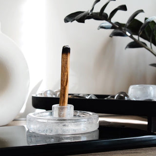 Clear Quartz Palo Santo Holder