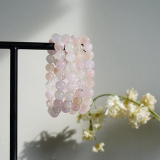Peach-Pink Morganite beads bracelet