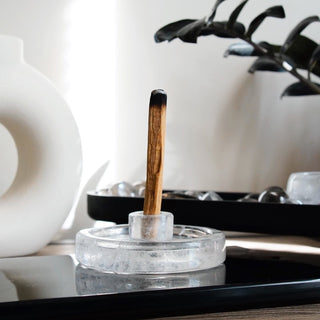 Clear Quartz Palo Santo Holder