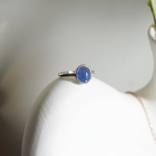 Tanzanite.825 Sterling Silver adjustable Ring