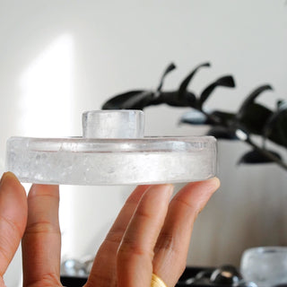 Clear Quartz Palo Santo Holder