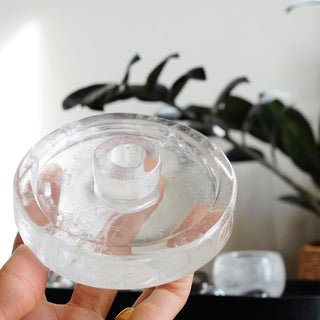 Clear Quartz Palo Santo Holder