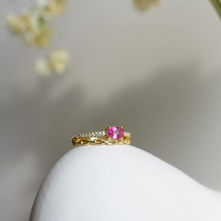 Pink Topaz .925 Sterling Silver adjustable Ring