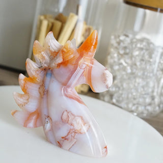 Carnelian Unicorn carving