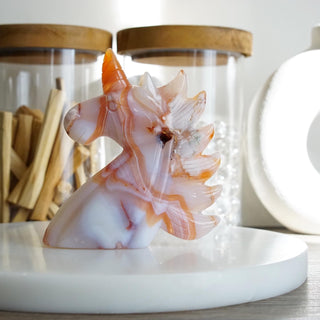 Carnelian Unicorn carving