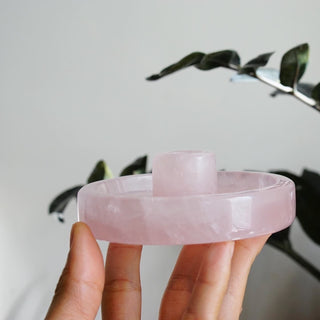 Rose Quartz Palo Santo Holder