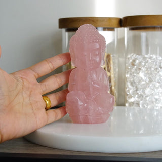 Rose Quartz Buddha Carvin