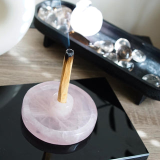 Rose Quartz Palo Santo Holder