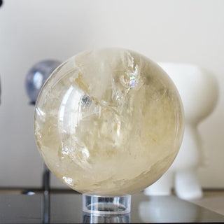 Large Natural Brazilian Citrine sphere