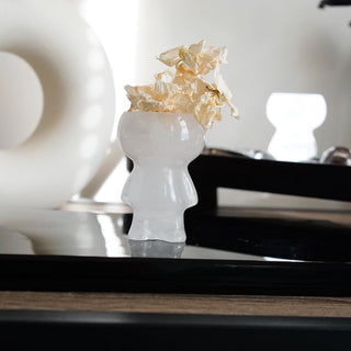 Clear Quartz Small Cuphead carving
