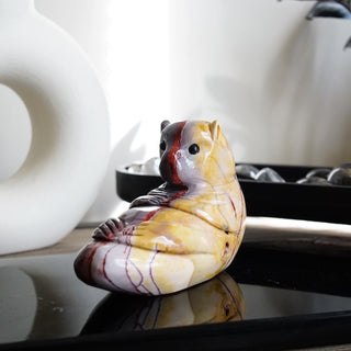 Mookaite Jasper Otter Carving