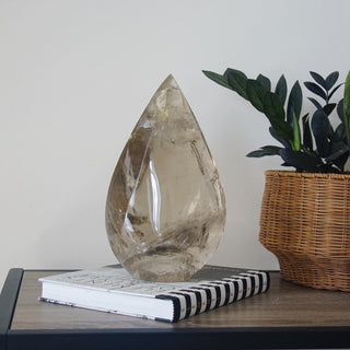 Large Natural Citrine Flame