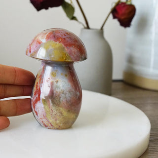 Ocean Jasper Mushroom carving