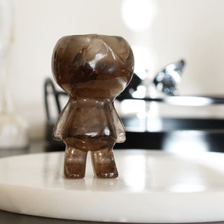 High Quality Smoky Quartz Cuphead Figure