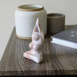 Pastel Ocean Jasper Goddess Carving