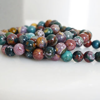 High Quality Colorful Ocean Jasper Beads Bracelet