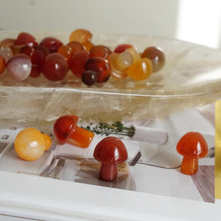 Carnelian mini Mushroom