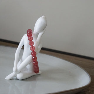 Strawberry Faceted bracelet