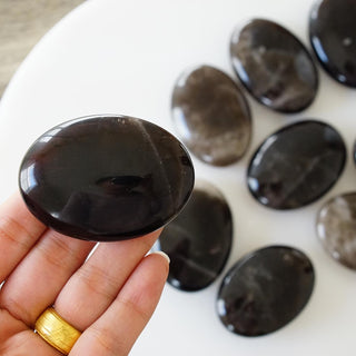 Smoky Quartz Palm stone