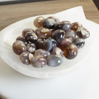 Dark Flower Agate Tumbled
