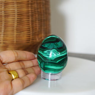 Natural Malachite Egg