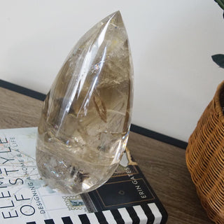 Large Natural Citrine Flame
