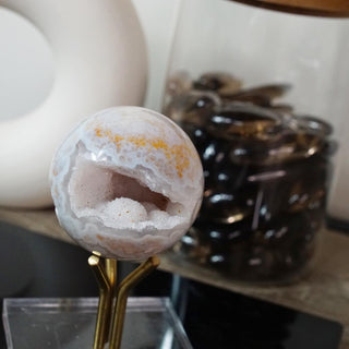 Druzy Flower Agate sphere