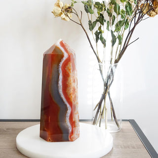 Large Carnelian Tower ( 7lbs 14.5 oz. )