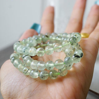 Prehnite bead Bracelet 8mm