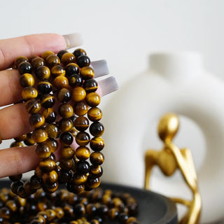 Yellow Tiger eyes bead bracelet