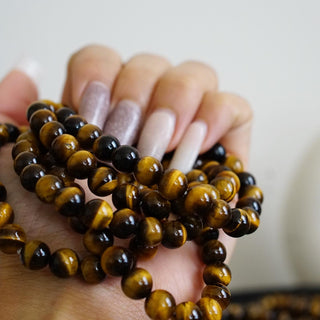 Yellow Tiger eyes bead bracelet