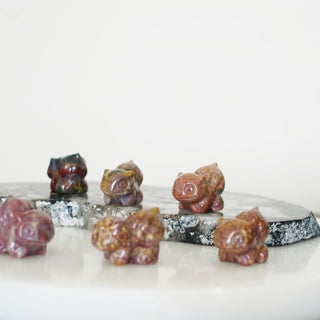 Ocean Jasper Bulbasour carving