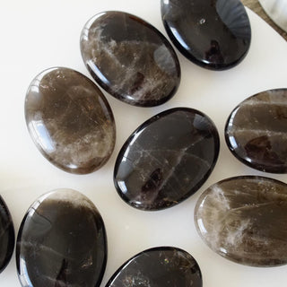 Smoky Quartz Palm stone