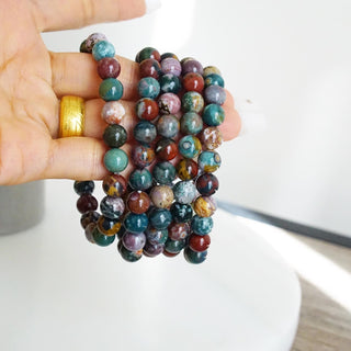 High Quality Colorful Ocean Jasper Beads Bracelet