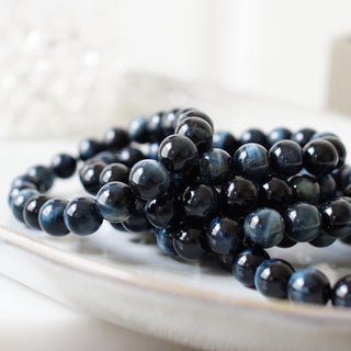 High quality Blue Tiger eye Bracelet ( 10 mm )