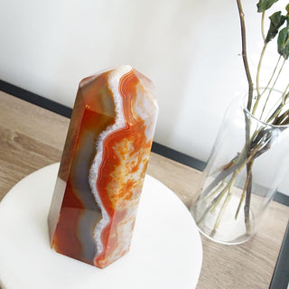 Large Carnelian Tower ( 7lbs 14.5 oz. )